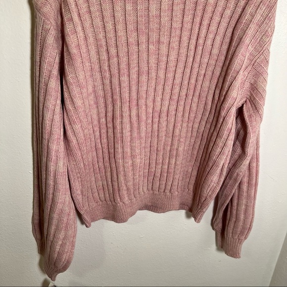 Blank NYC Ribbed Pullover Sweater Pink Lilac - Picture 8 of 10